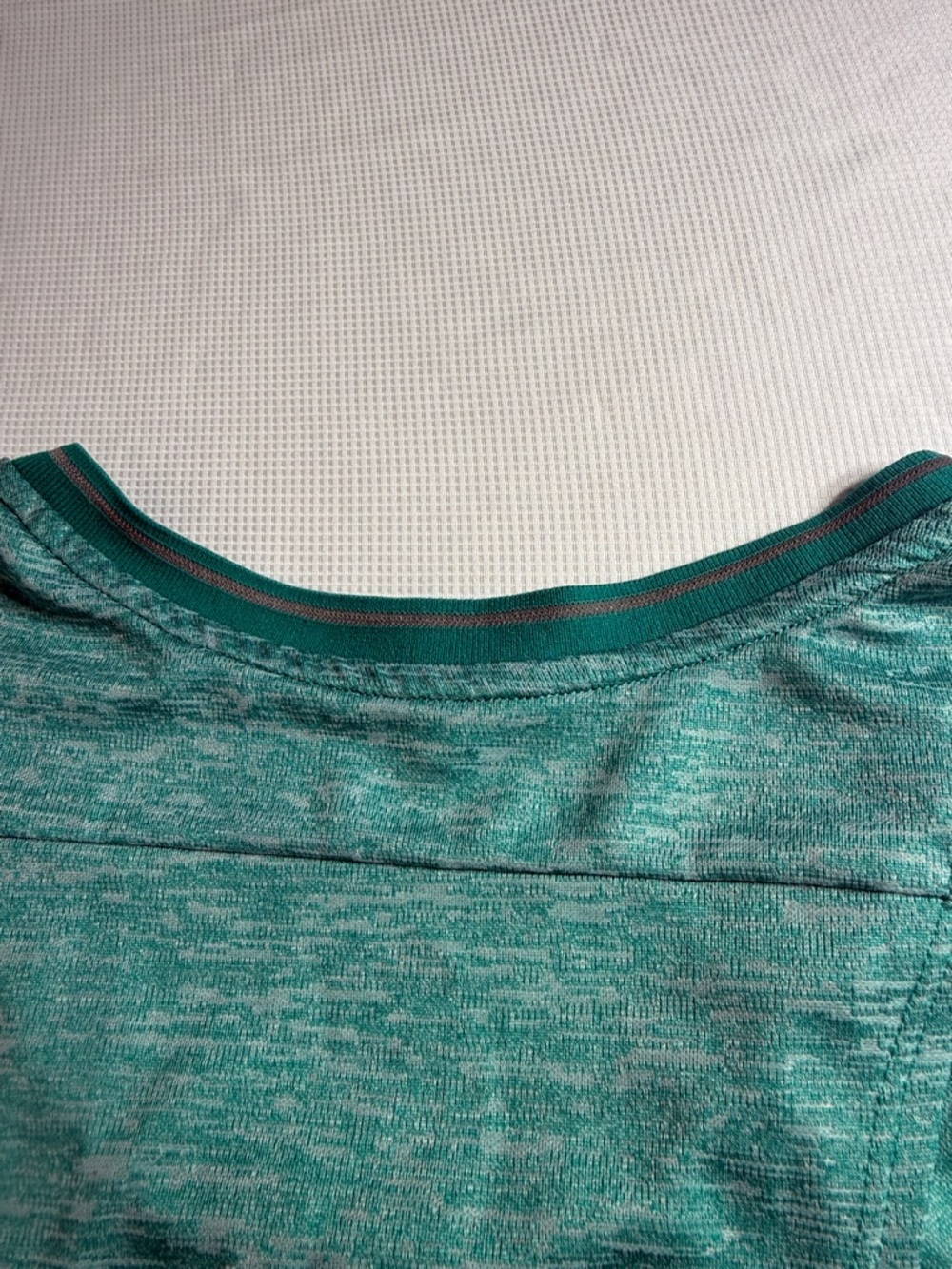 adidas Teal Heather Performance Racerback Tank - Picture 7 of 9
